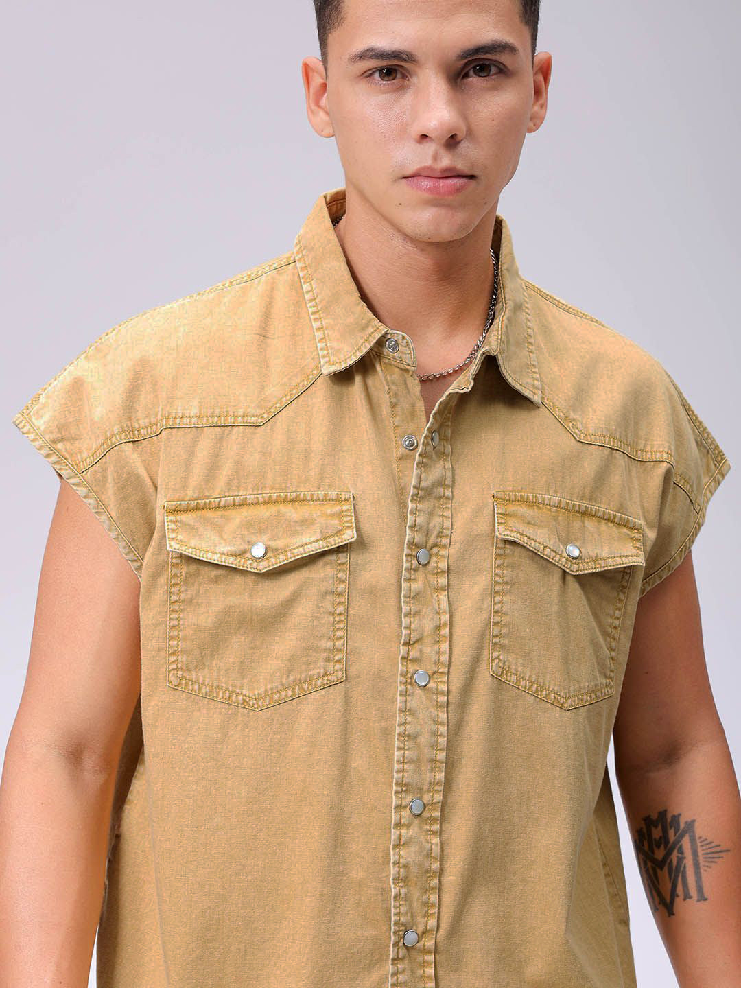 The Indian Garage Co Men Boxy Pure Cotton Casual Shirt