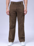 The Indian Garage Co. Men Relaxed Fit Striped Cargo