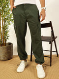Thomas Scott Men Smart Parachute Pure Cotton Cargo Trouser