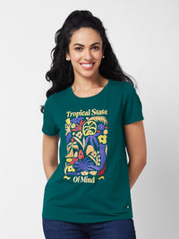 SPYKAR Round Neck Printed Ethnic T-shirt