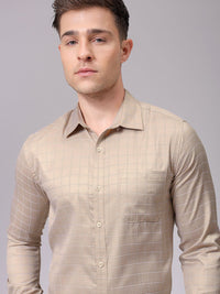 The Indian Garage Co. X Luxe Men Slim Fit Multi Stripes Opaque Striped Formal Shirt