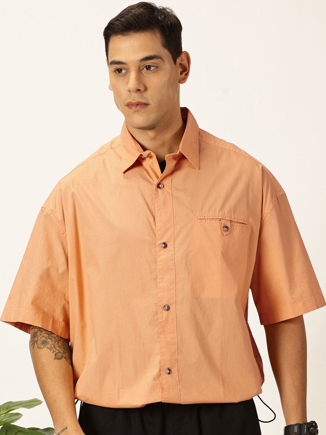 Thomas Scott Men Premium Opaque Cotton Casual Shirt
