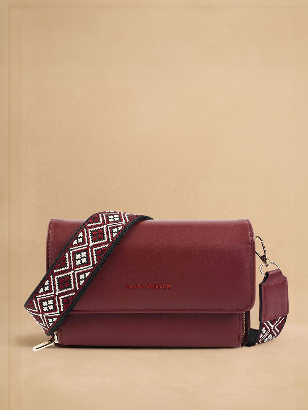 Lino Perros Women Solid Structured Sling Bag