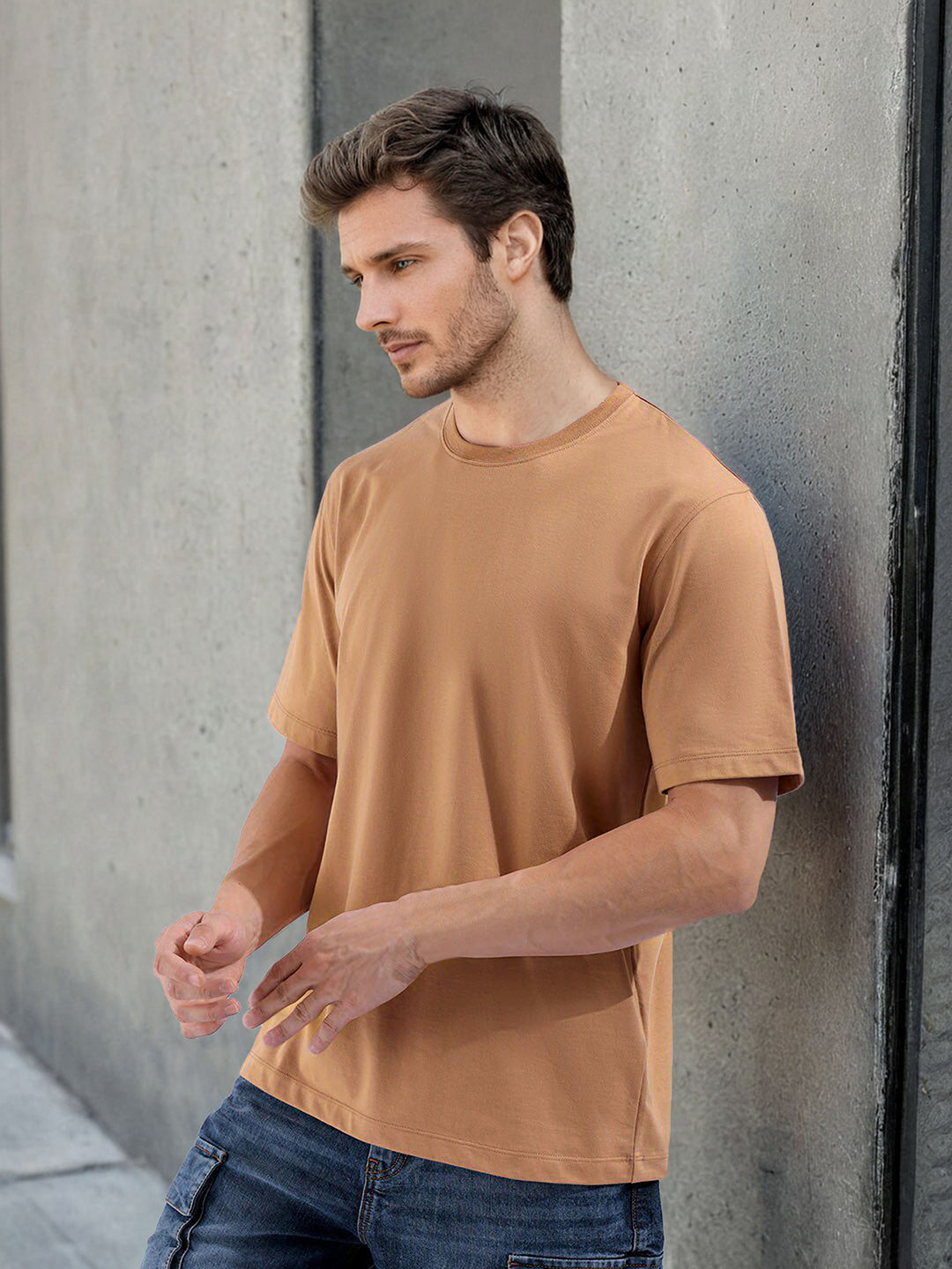 The Indian Garage Co Round Neck Cotton T-shirt