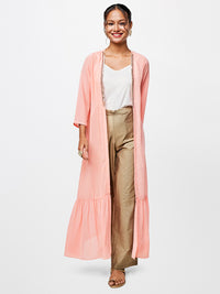 Global Desi Women Open Front Longline Shrug