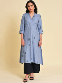 W Geometric Printed V-Neck Anarkali Kurta