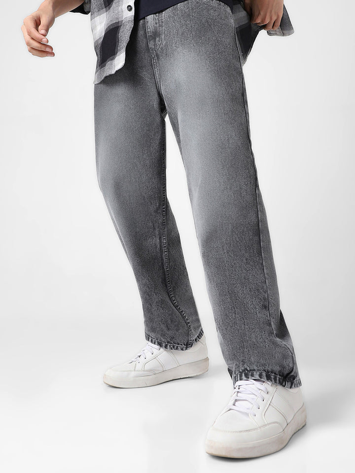 Urbano Fashion Men Non Stretchable Loose Baggy Fit Washed Jeans