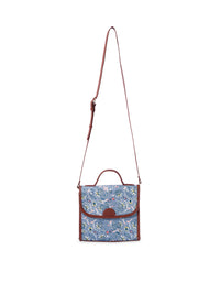 TEAL BY CHUMBAK Floral Printed Satchel