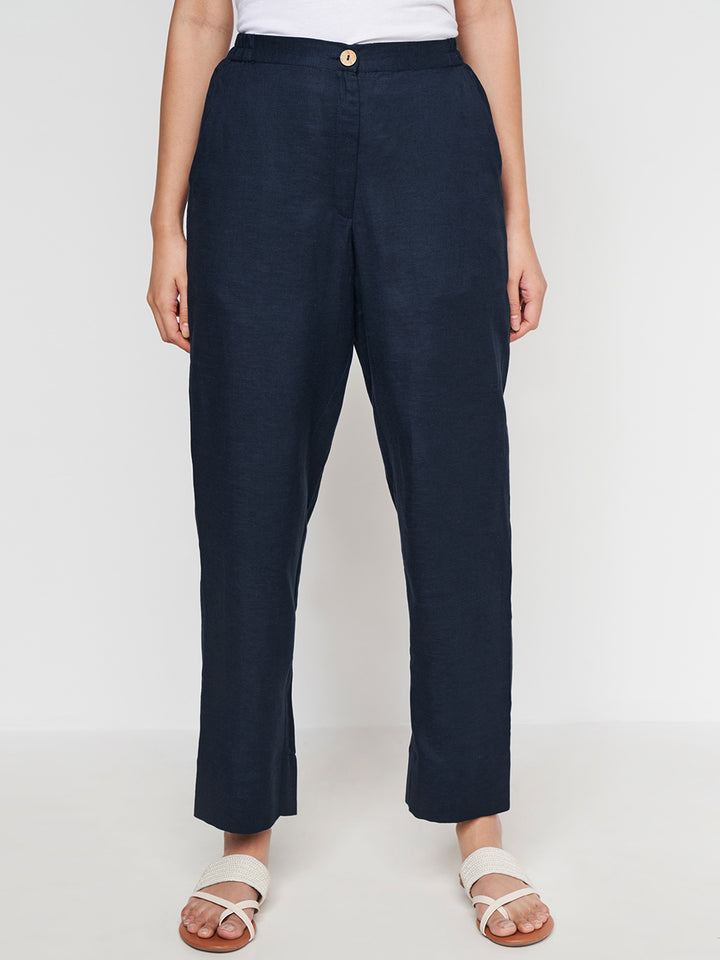 Global Desi Women Straight Fit Trousers