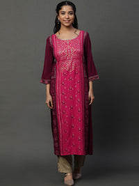 AURELIA Ethnic Motifs Printed Straight Kurta
