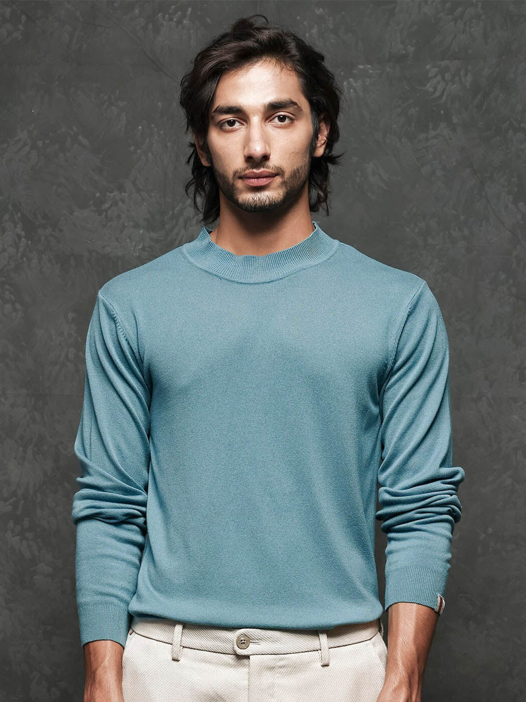 RARE RABBIT Men Alfo 1 High Neck Sweater