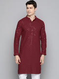 Jompers Men Mandarin Collar Embellished Kurta