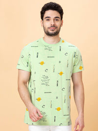 Being Human Conversational Printed Round Neck Short Sleeves Pure Cotton T-shirt
