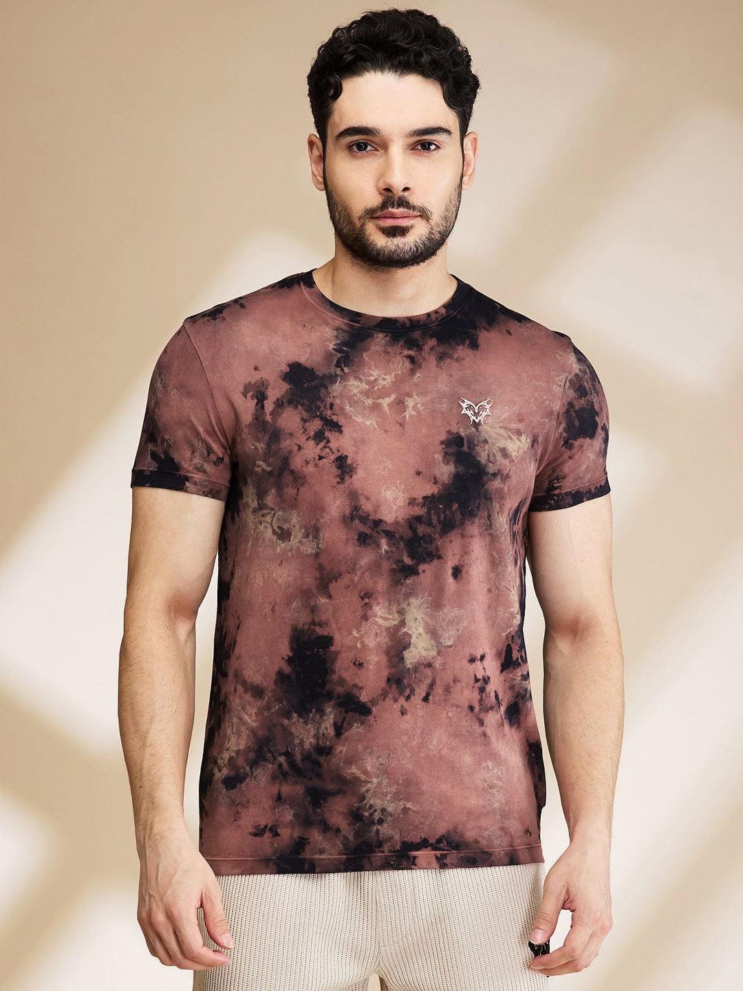 Being Human Printed Raw Edge Pure Cotton T-shirt
