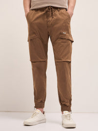 THE BEAR HOUSE Men Cotton Slim Fit Cargos