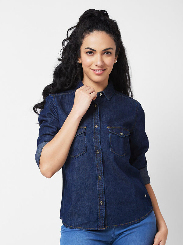 SPYKAR Women Pure Cotton Casual Shirt