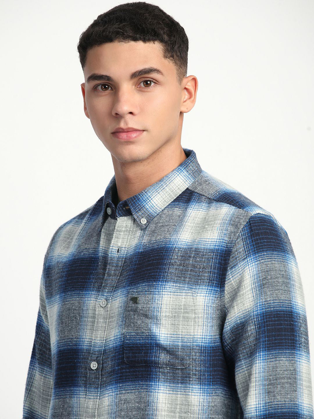THE BEAR HOUSE Men Slim Fit Tartan Checks Opaque Checked Casual Shirt