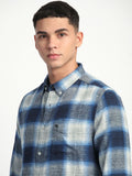THE BEAR HOUSE Men Slim Fit Tartan Checks Opaque Checked Casual Shirt