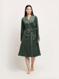 KLOTTHE Woolen Bath Robe With Belt