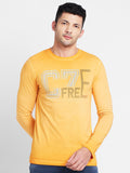 Being Human Typography Printed Round Neck Long Sleeves Regular T-shirt