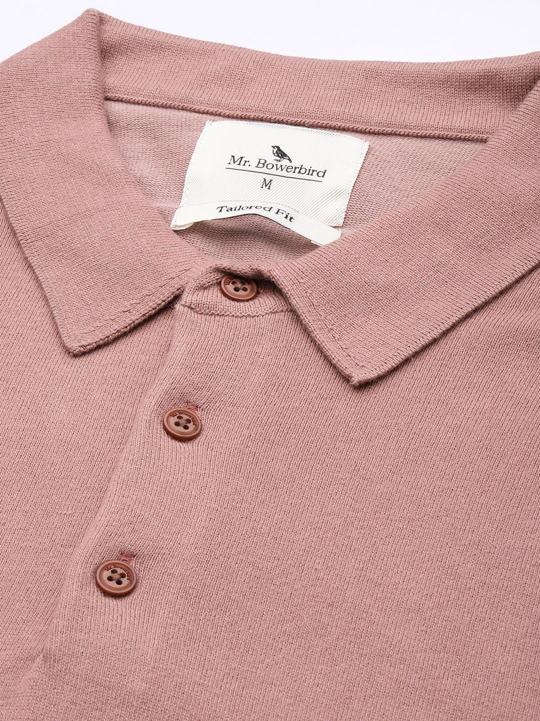 Mr Bowerbird Polo Collar Pure Cotton Pullover
