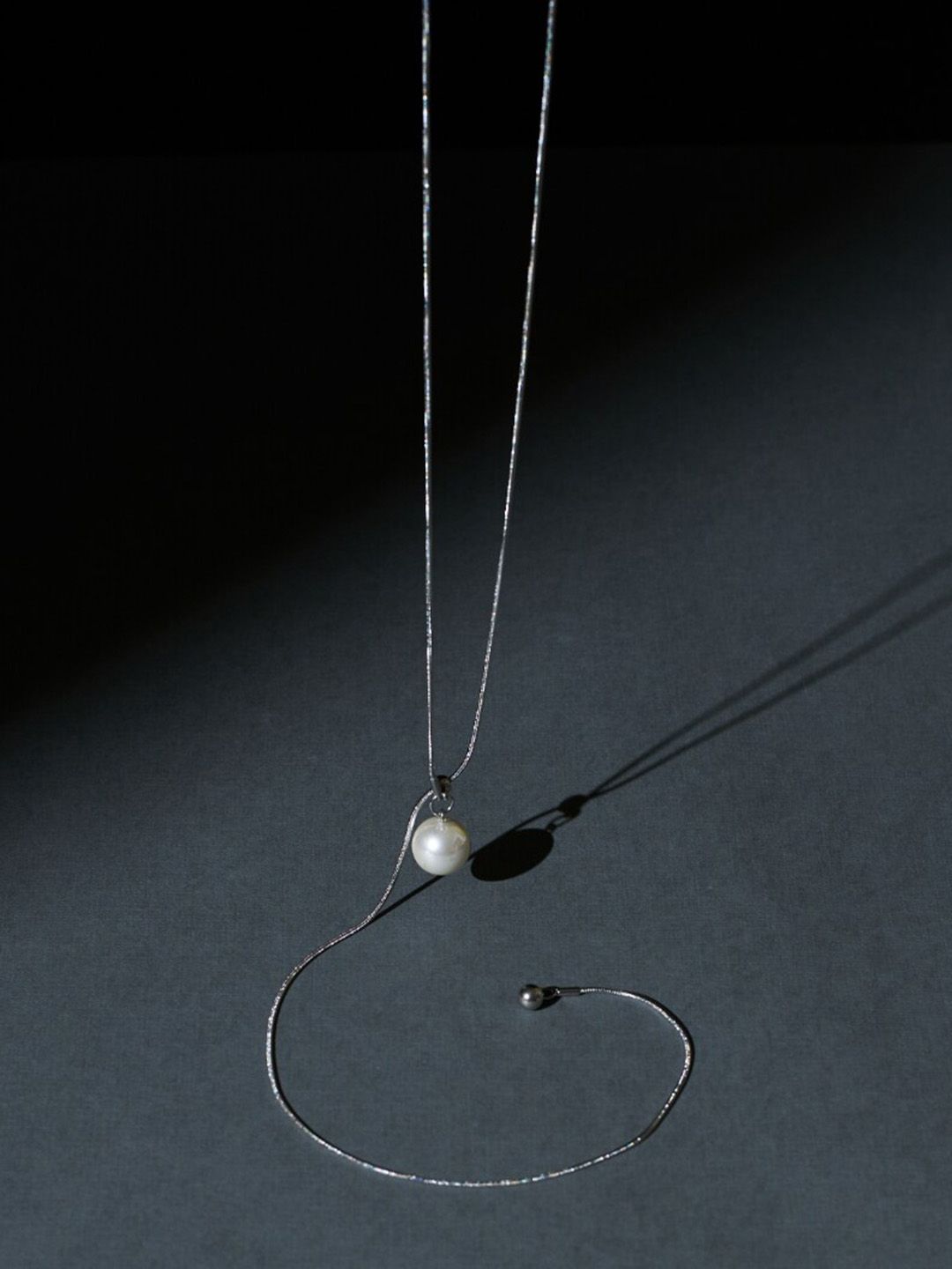 Salty Stainless Steel Elegant Swirl Tassel Chain