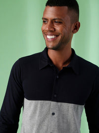 Campus Sutra Men Blue Classic Casual Shirt
