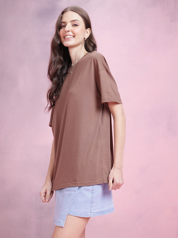 DressBerry Drop-Shoulder Oversized T-shirt