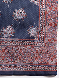 Anouk Printed Pure Cotton Kurta with Trousers & Dupatta