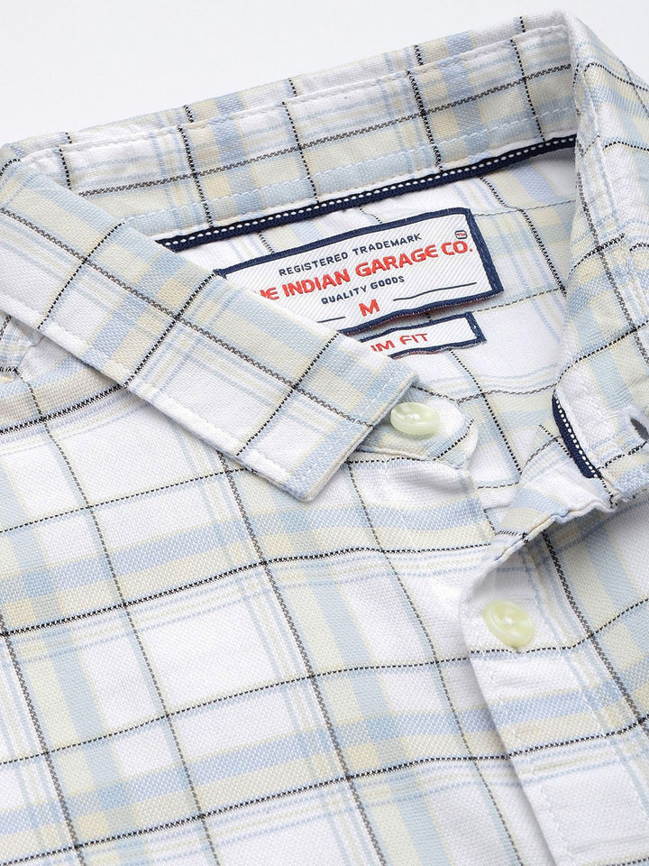 The Indian Garage Co Slim Fit Checked Casual Shirt