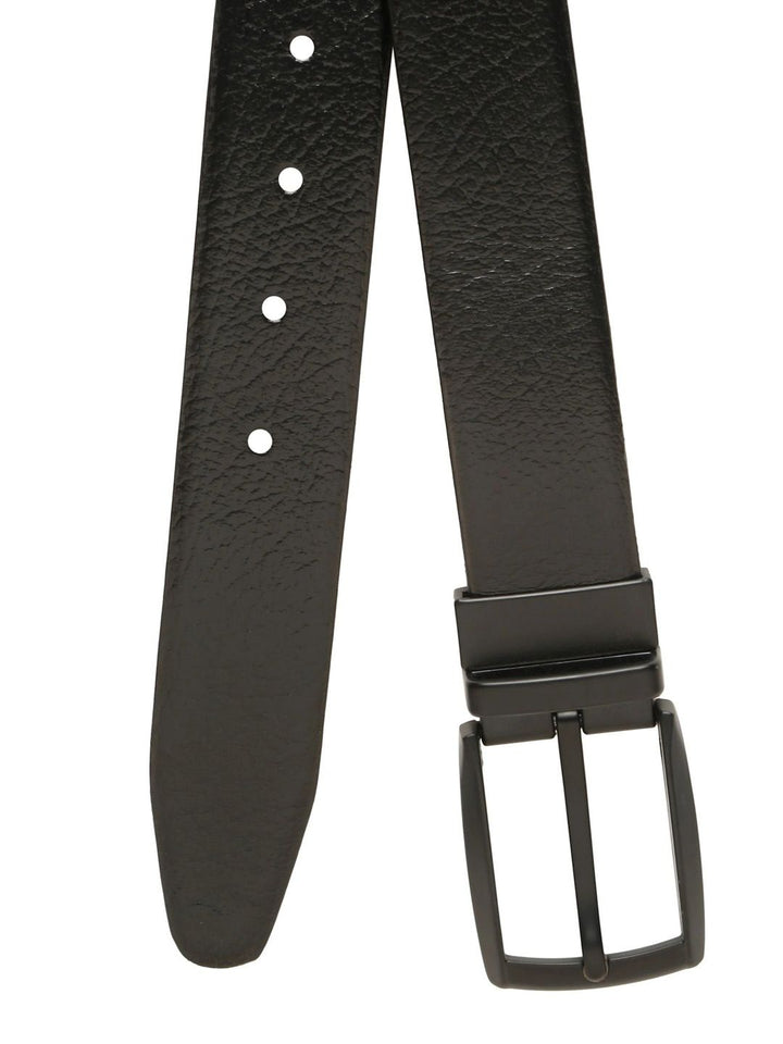 Teakwood Leathers Men Textured Leather Reversible Formal Belt