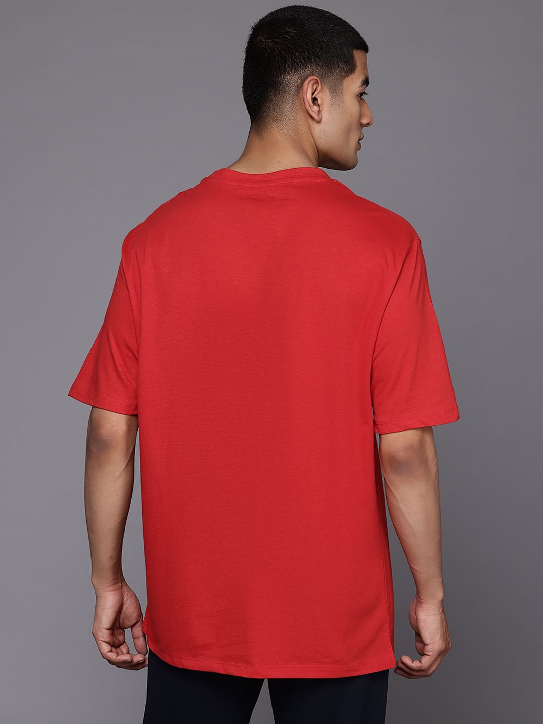 HRX by Hrithik Roshan Round Neck Brand Logo Print Training T-shirt