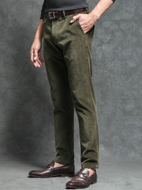 RARE RABBIT Men Cloy Slim Fit Mid-Rise Cotton Trouser