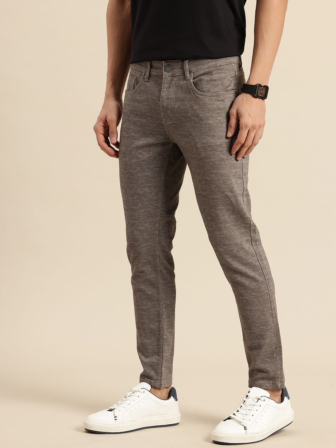 Being Human Men Skinny Cropped  Fit Light Fade Stretchable Jeans
