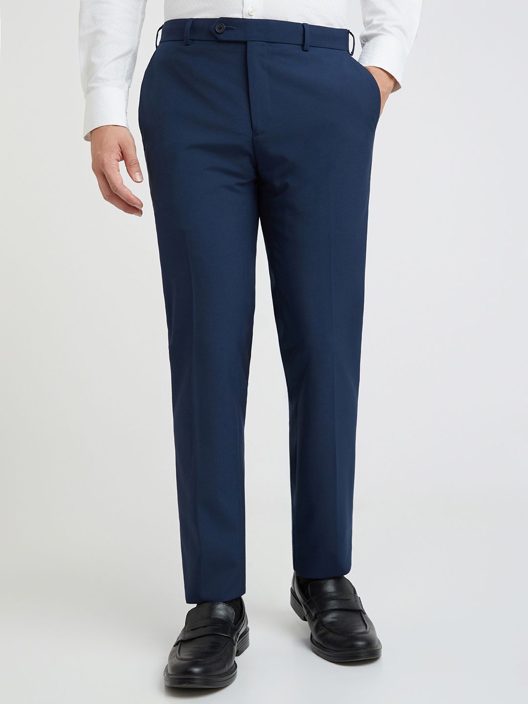 Raymond Men Mid-Rise Slim Fit Formal Trousers