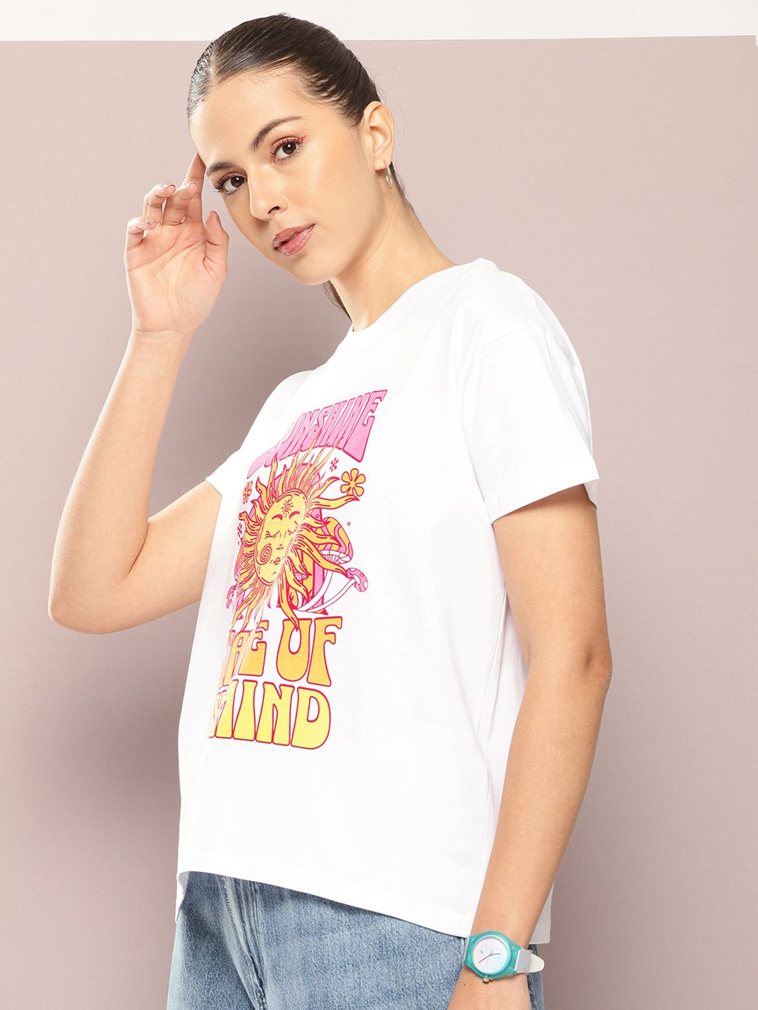 DILLINGER Typography Printed Pure Cotton Boxy T-shirt