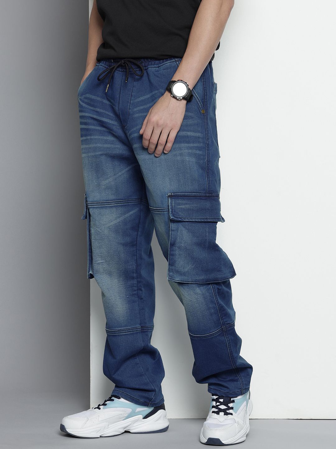 The Indian Garage Co Men Relaxed Fit Stretchable Jeans