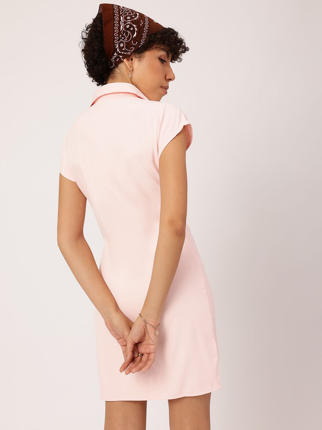 DressBerry Bold And Energetic Shirt Style Mini Dress