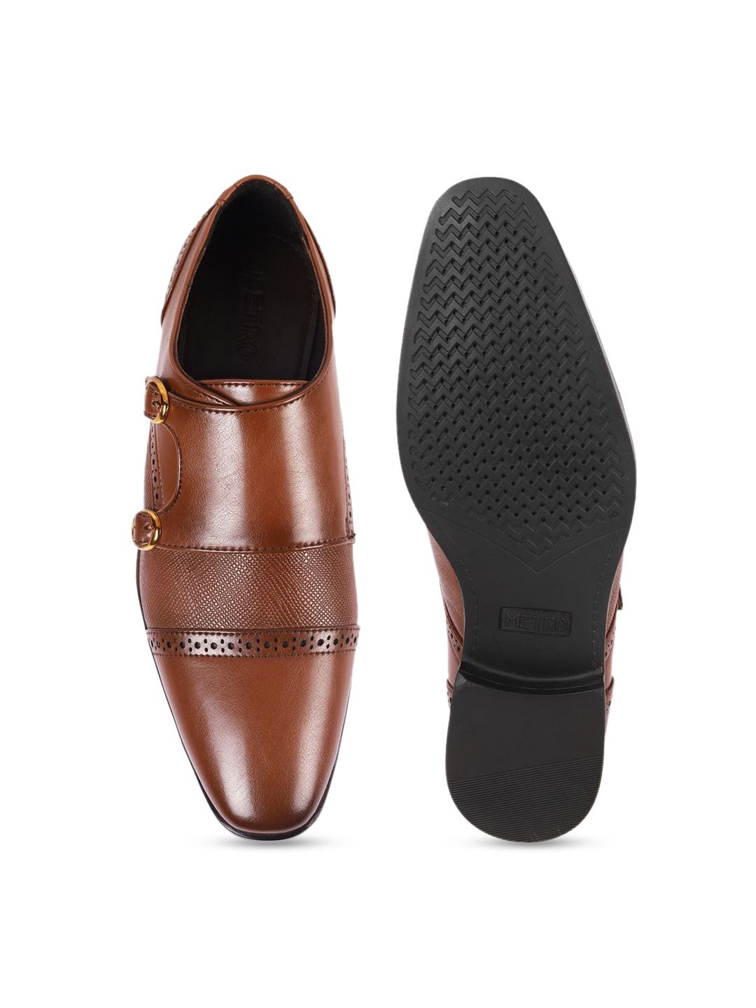 Metro Men Synthetic Formal Monk Shoe