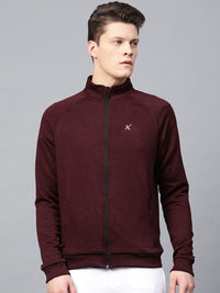 HRX by Hrithik Roshan Men Maroon Training Rapid Dry Solid Sweatshirt