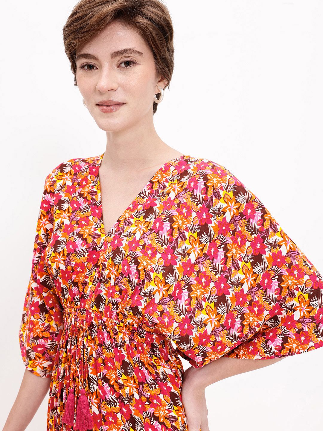 DressBerry Smock Waist Midi Dress