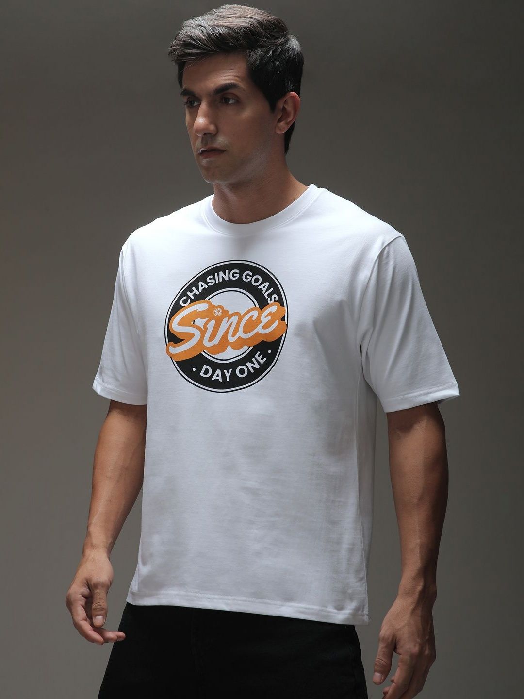 DILLINGER Men Typography Printed Round Neck Cotton T-shirt