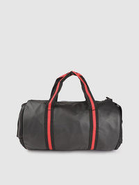 Gear Unisex Black Solid Clubsport Duffel Bag with Brand Logo Print Detail