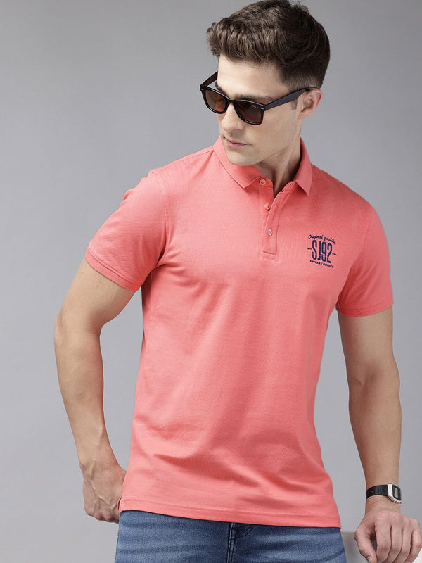 T-shirt Slim Collar Spykar Polo Fit