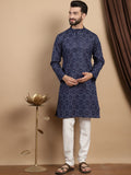 Anouk Floral Printed Regular Pure Cotton Kurta & Churidar
