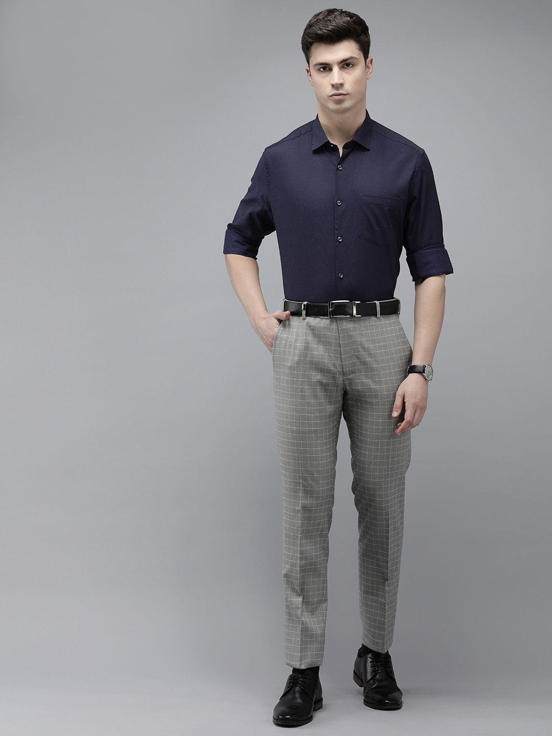 Park Avenue Textured Pure Cotton Formal Shirt