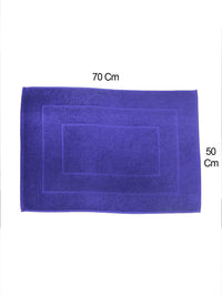 BOMBAY DYEING Navy Blue Pure Cotton 450 GSM Anti Skid 450 GSM Bath Rugs