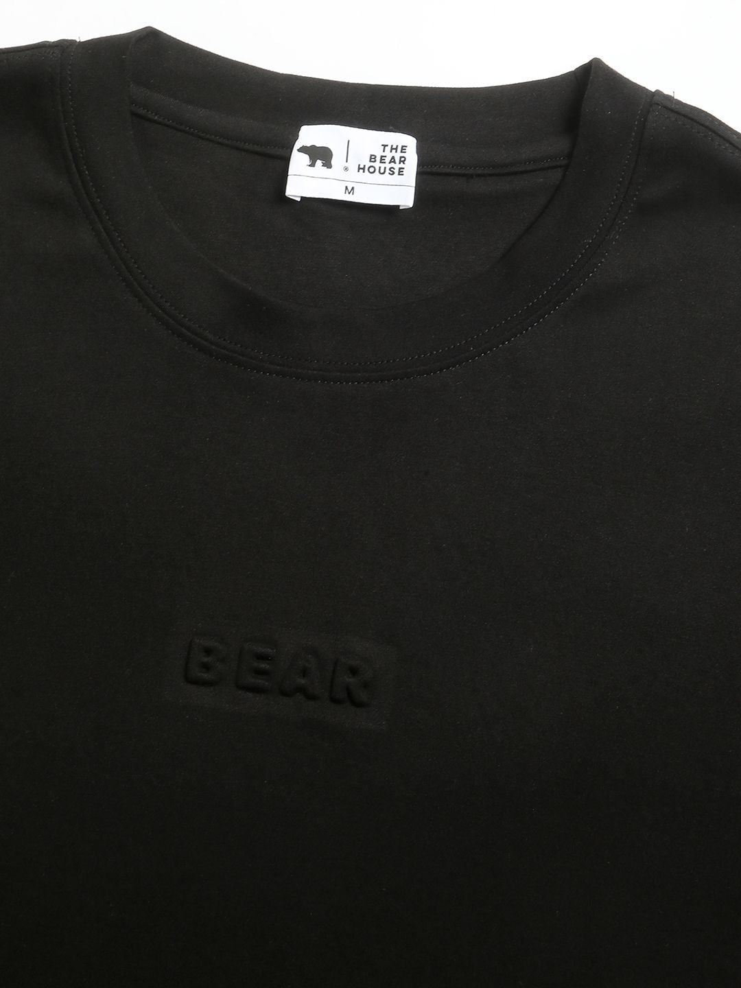 THE BEAR HOUSE Men's Crew Neck Full sleeve Solid T-shirt
