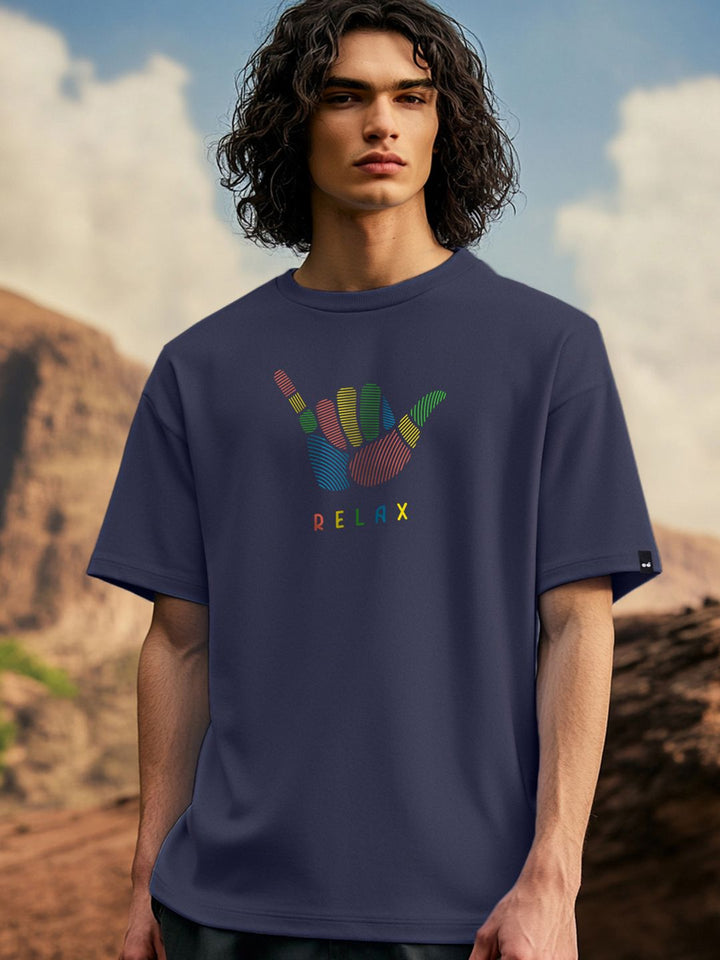 Bewakoof Typography Printed Oversized Fit T-shirt