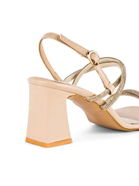 Lino Perros Women Embellished Open Toe Block Sandals